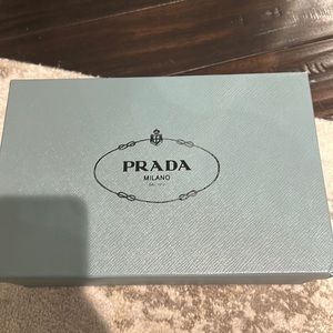 Gold Prada heels